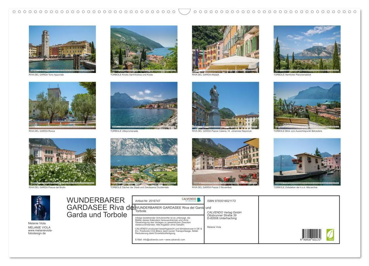 Bild: 9783516021172 | WUNDERBARER GARDASEE Riva del Garda und Torbole (Wandkalender 2026...