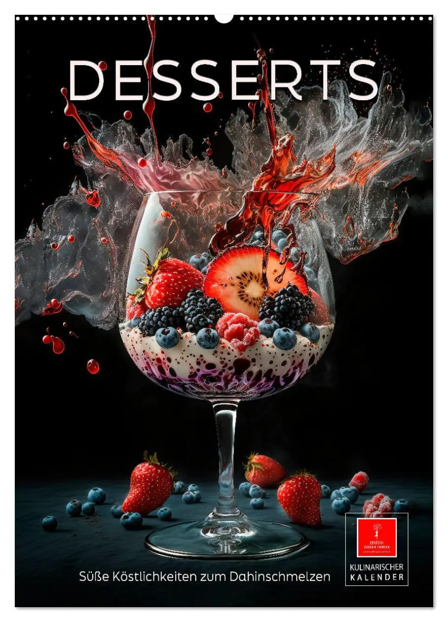 Cover: 9783516331172 | Desserts - Süße Köstlichkeiten zum Dahinschmelzen (Wandkalender...