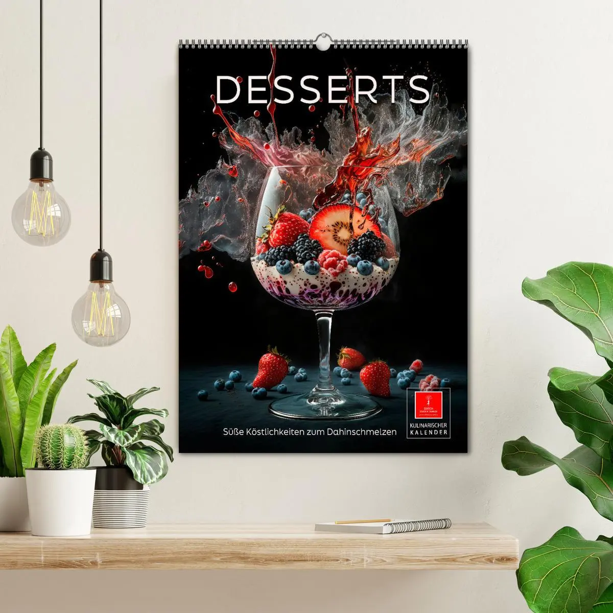 Bild: 9783516331172 | Desserts - Süße Köstlichkeiten zum Dahinschmelzen (Wandkalender...