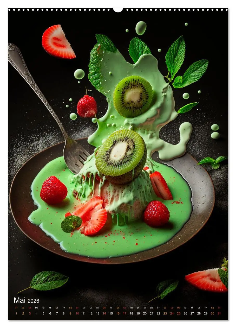 Bild: 9783516331172 | Desserts - Süße Köstlichkeiten zum Dahinschmelzen (Wandkalender...