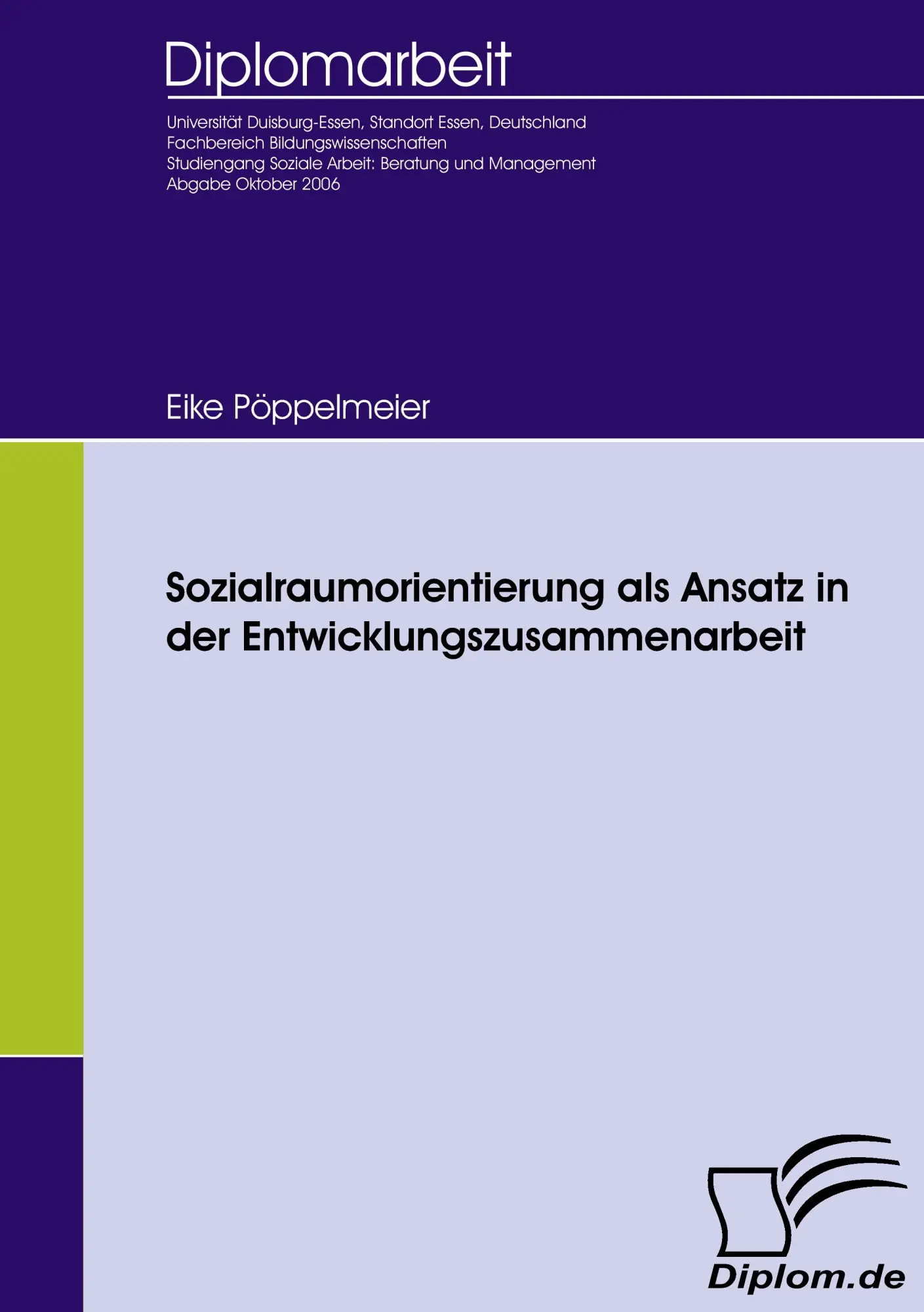 Cover: 9783836651172 | Sozialraumorientierung als Ansatz in der Entwicklungszusammenarbeit