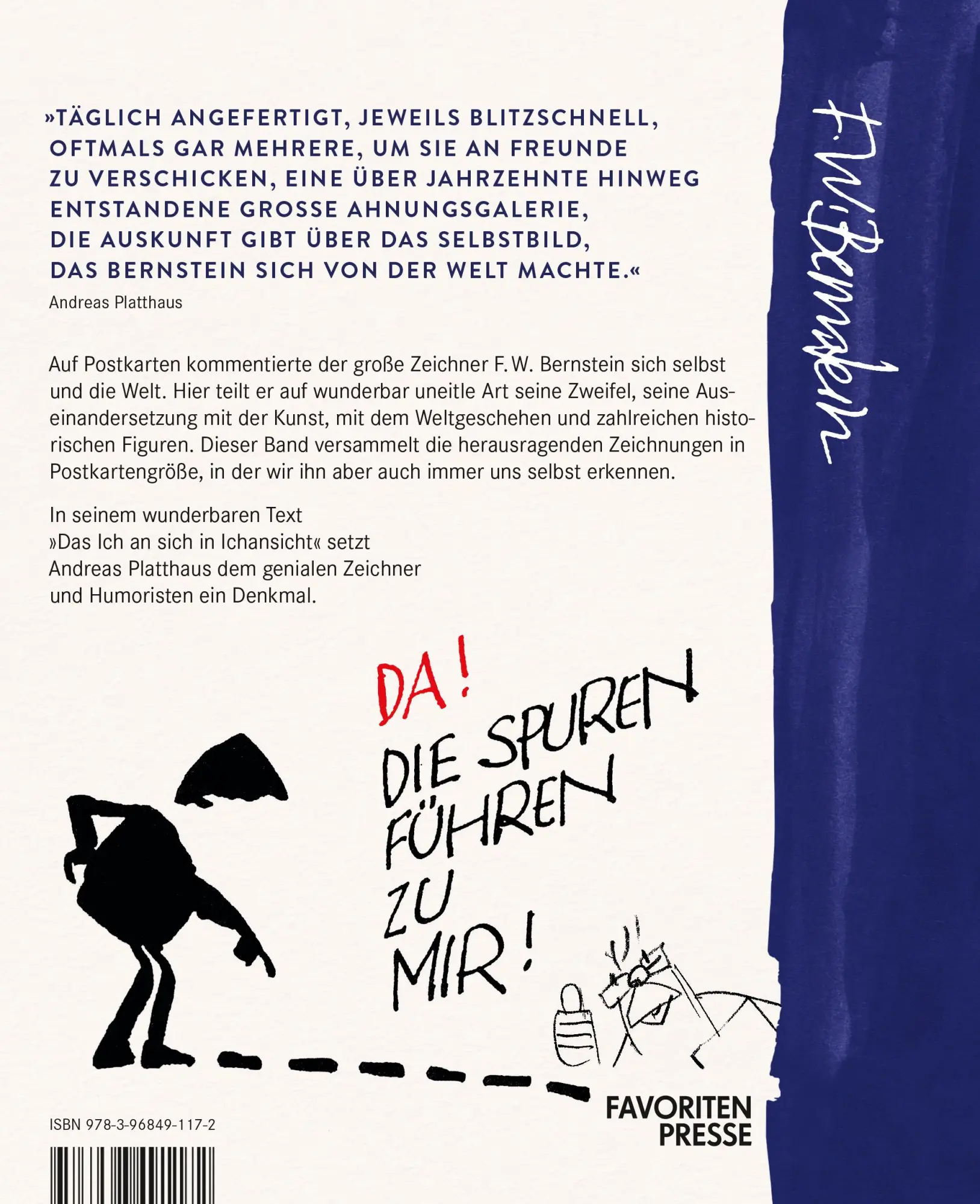 Rückseite: 9783968491172 | F.W. Bernstein - Postkarten vom Ich | Henner Drescher | Taschenbuch