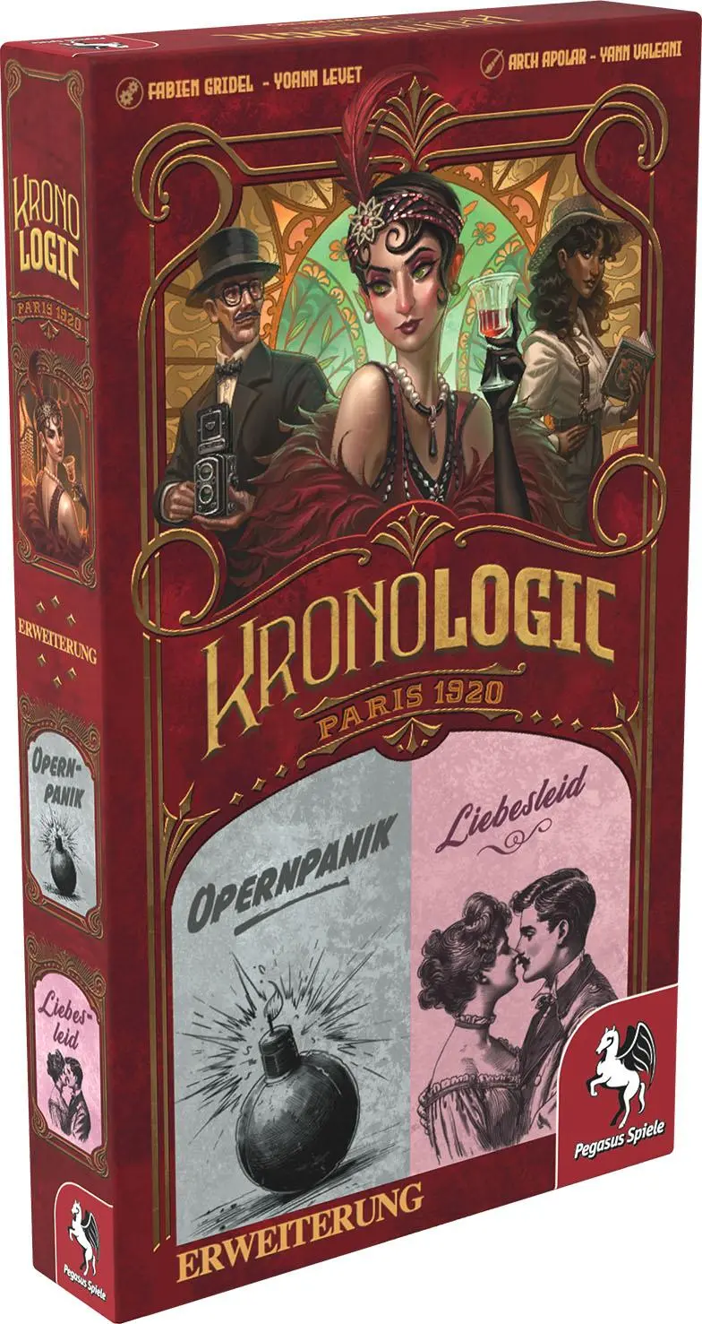 Cover: 4250231741272 | Kronologic - Paris 1920: Liebesleid &amp; Opernpanik [Erweiterung] | Spiel