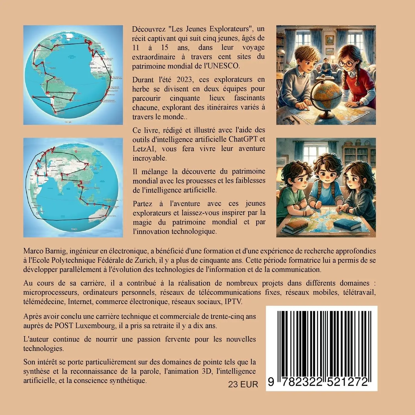 Rückseite: 9782322521272 | Les Jeunes Explorateurs | Sur les Sentiers du Patrimoine UNESCO | Buch