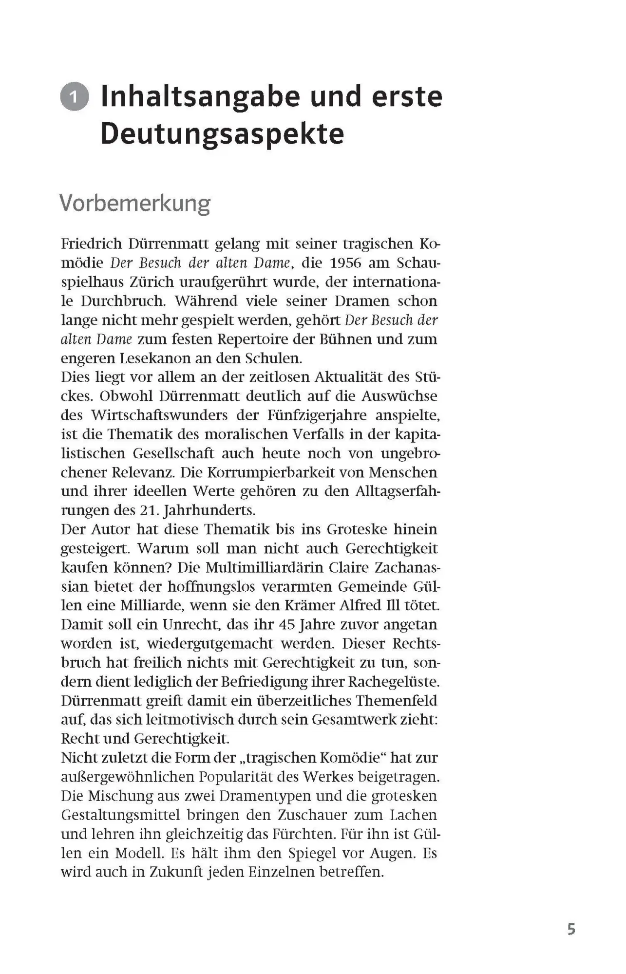 Bild: 9783129231272 | Lektürehilfen Friedrich Dürrenmatt "Der Besuch der alten Dame" | Wahl
