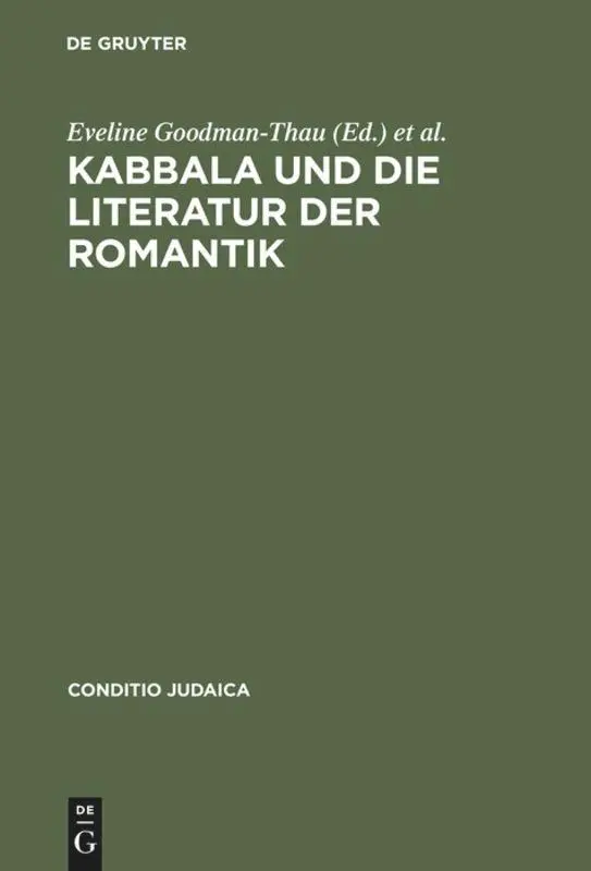 Cover: 9783484651272 | Kabbala und die Literatur der Romantik | Zwischen Magie und Trope