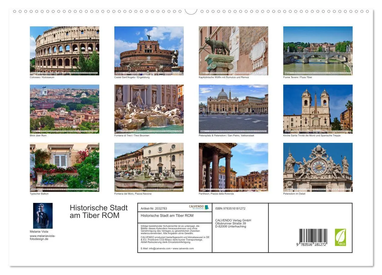 Bild: 9783516181272 | Historische Stadt am Tiber ROM (hochwertiger Premium Wandkalender...