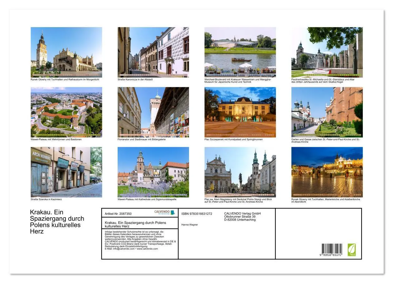 Bild: 9783516631272 | Krakau. Ein Spaziergang durch Polens kulturelles Herz (Wandkalender...