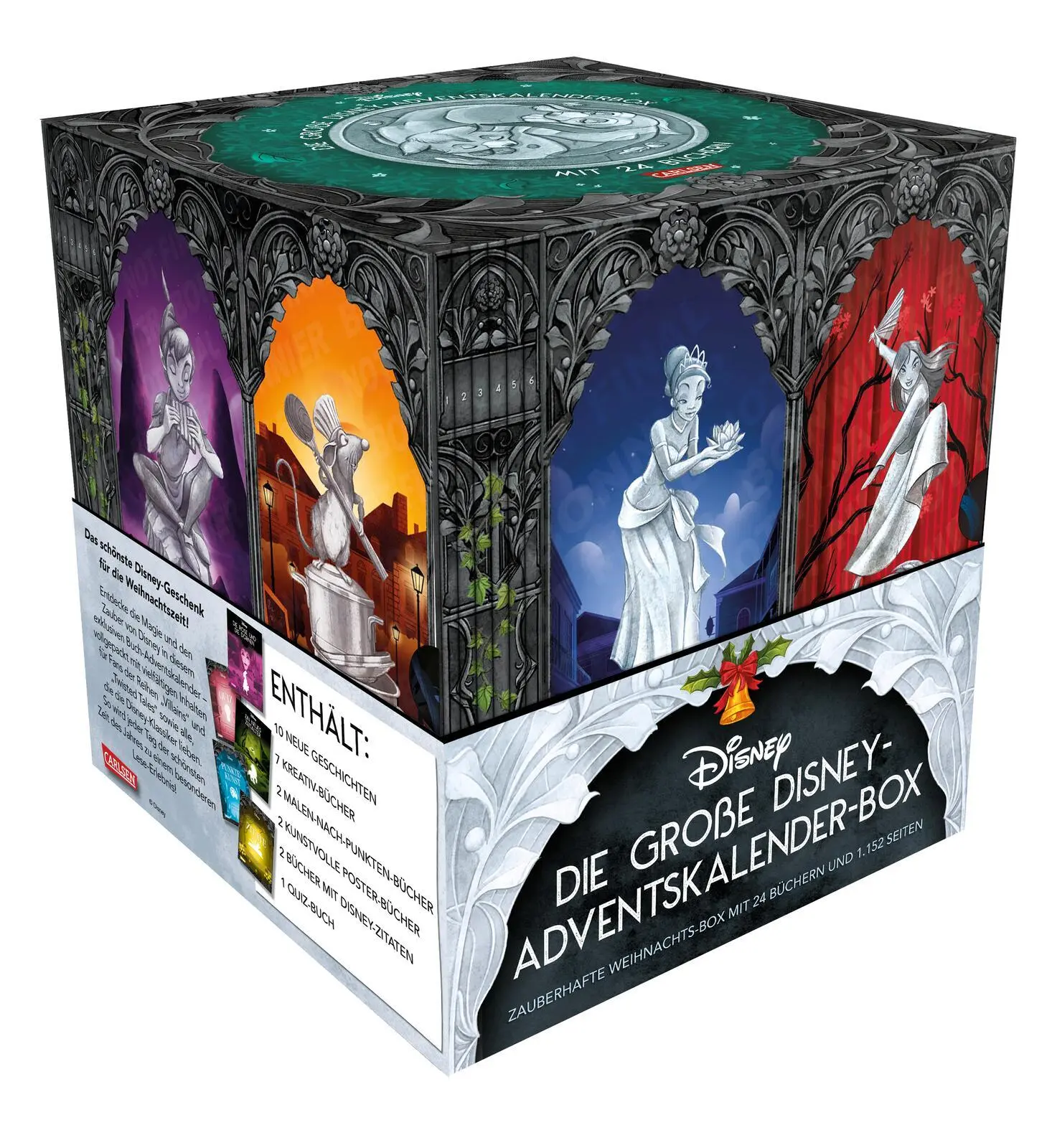 Cover: 9783551281272 | Die große Disney-Adventskalender-Box 2025 - Zauberhafte...