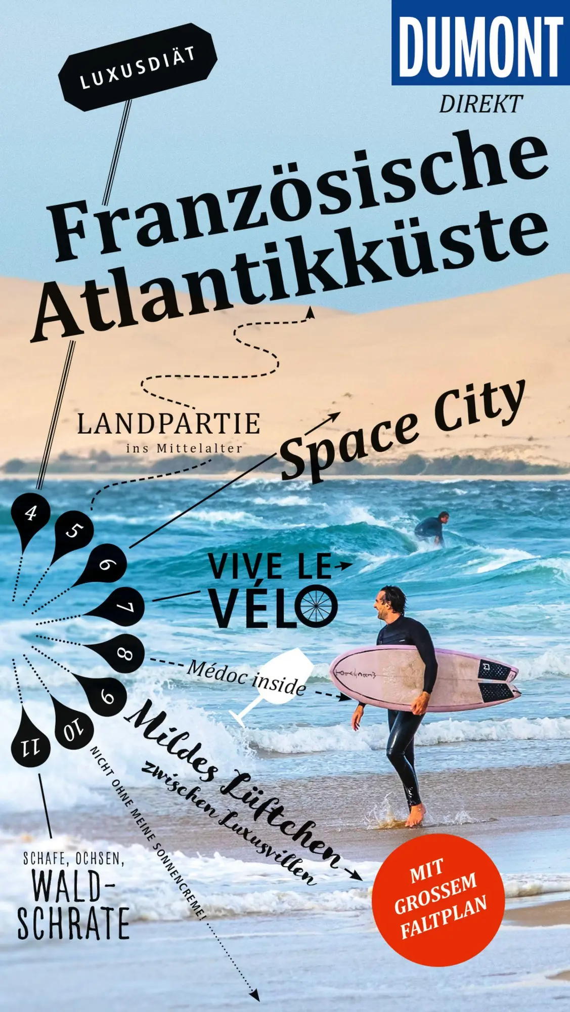 Cover: 9783616001272 | DUMONT direkt Reiseführer Französische Atlantikküste | Klaus Simon