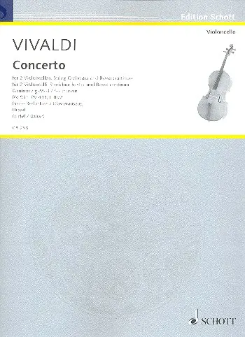 Cover: 9790001191272 | Concerto G minor RV 531, PV 411, F III/2 | Urtext | Antonio Vivaldi