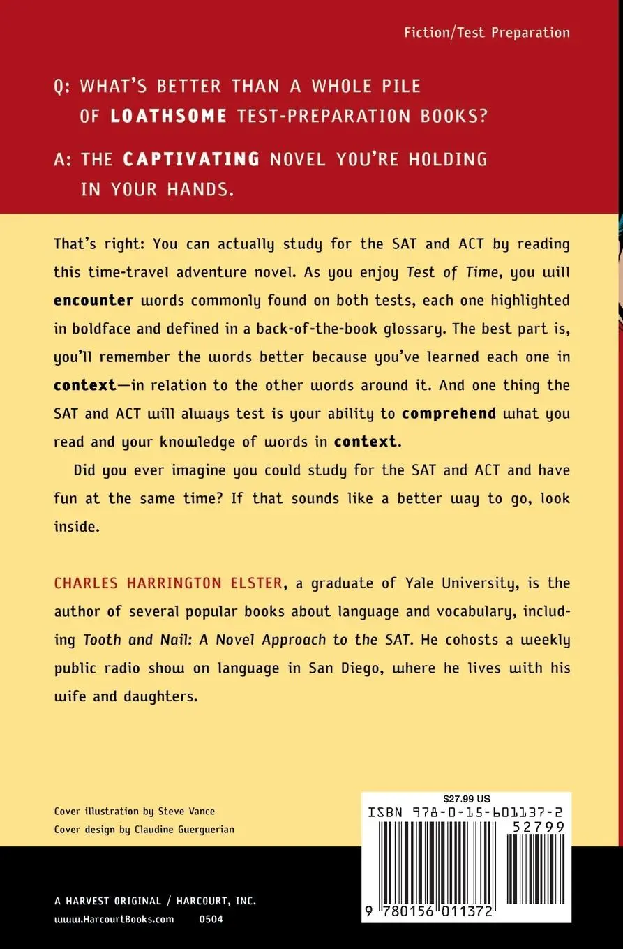Rückseite: 9780156011372 | Test of Time | A Novel Approach to the SAT and ACT | Elster | Buch
