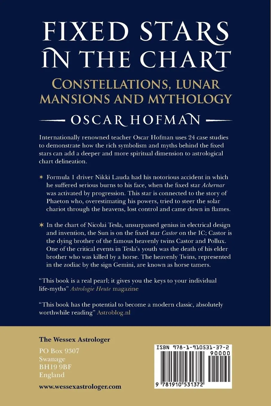 Rückseite: 9781910531372 | Fixed Stars in the Chart | Oscar Hofman | Taschenbuch | Englisch