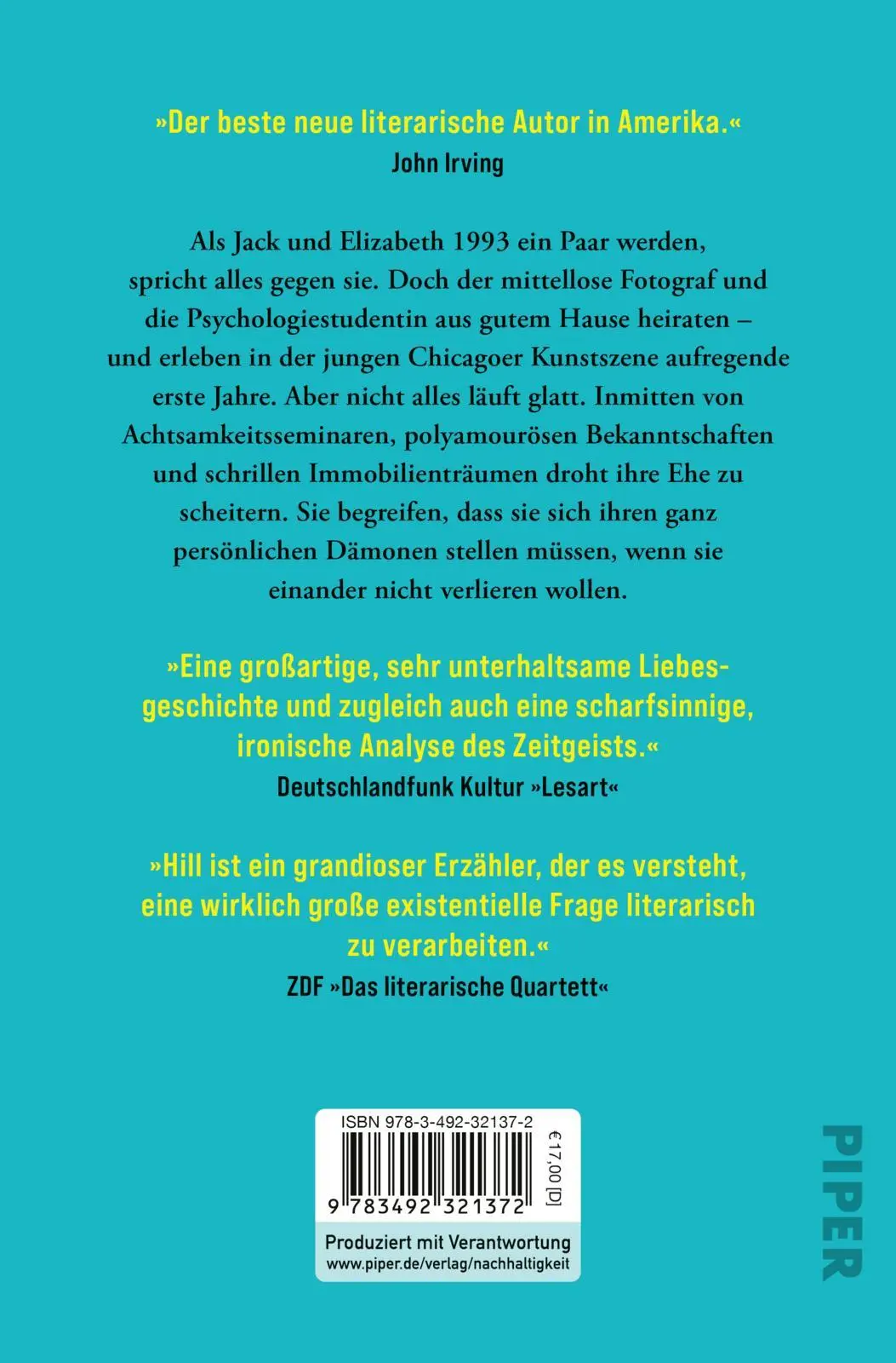 Rückseite: 9783492321372 | Wellness | Roman Ein großer Ehe-Roman von internationalem Rang | Hill