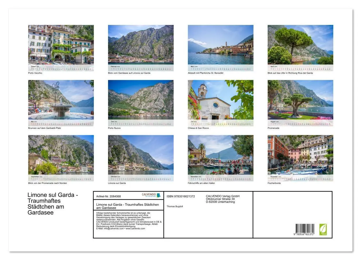 Bild: 9783516621372 | Limone sul Garda - Traumhaftes Städtchen am Gardasee (Wandkalender...