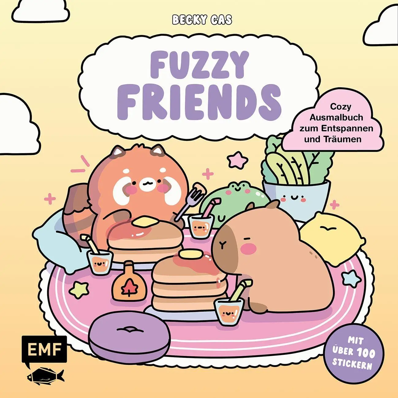Cover: 9783745931372 | Fuzzy Friends - Cozy Ausmalbuch zum Entspannen und Träumen | Castañeda