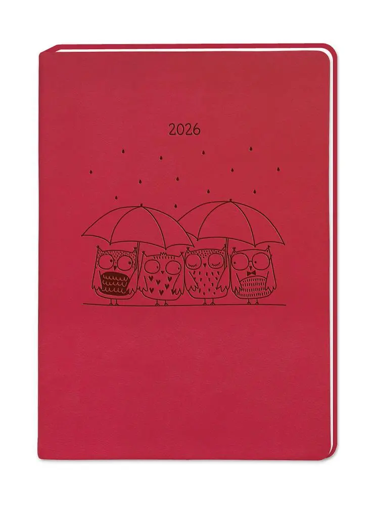 Cover: 9783986361372 | Terminplaner Lederlook 2026 Rot | Terminplaner Lederlook A6 | Original