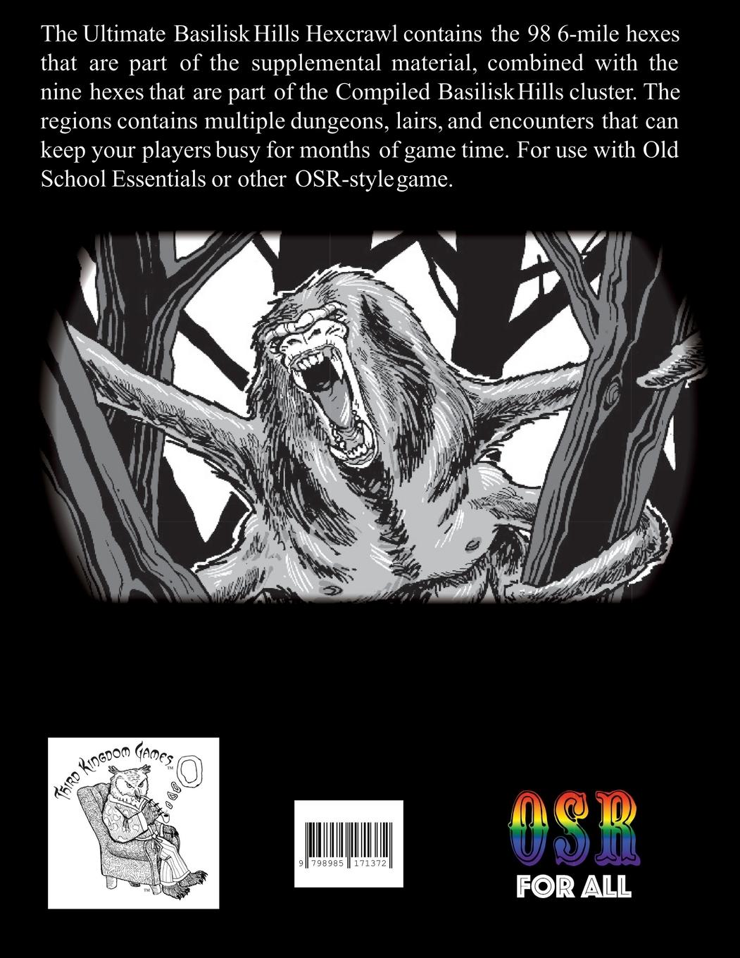 Rückseite: 9798985171372 | Basilisk Hills Ultimate Hexcrawl | Todd Leback | Taschenbuch | 2021