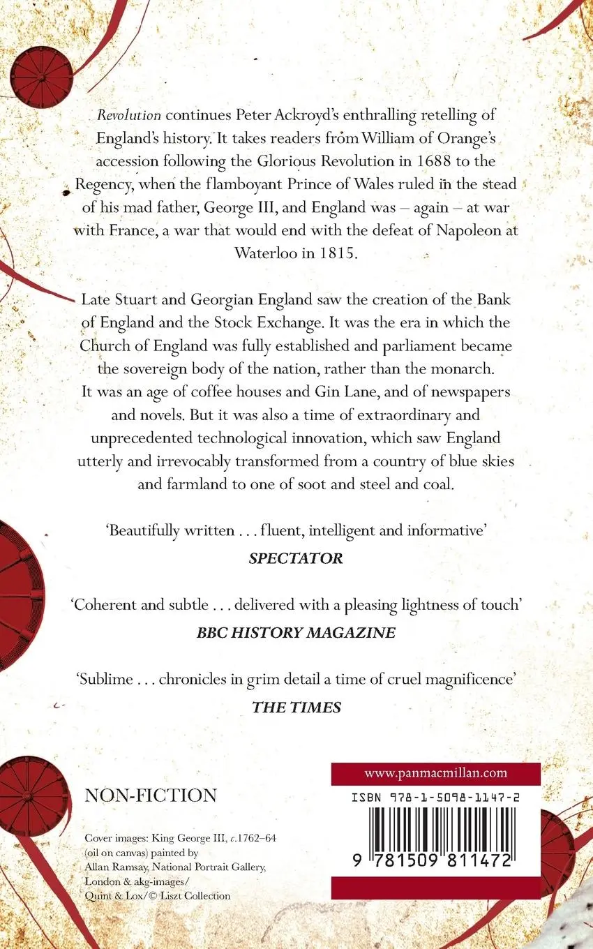 Rückseite: 9781509811472 | Revolution | The History of England Volume IV | Peter Ackroyd | Buch