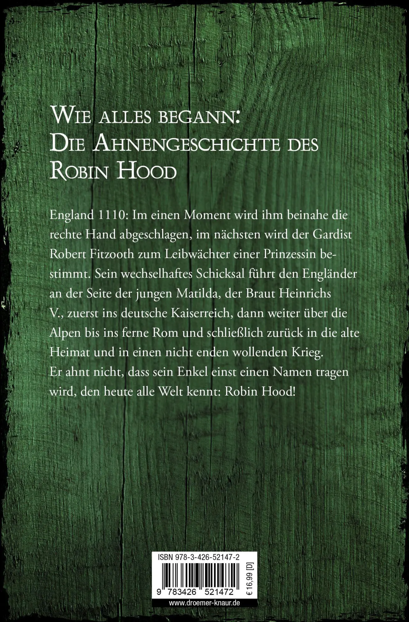 Rückseite: 9783426521472 | Die Pranken des Löwen | Ein Robin-Hood-Roman | Mac P. Lorne | Buch