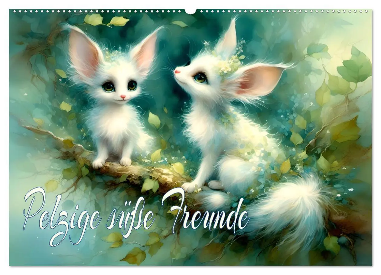 Cover: 9783457381472 | Pelzige süße Freunde (Wandkalender 2026 DIN A2 quer), CALVENDO...