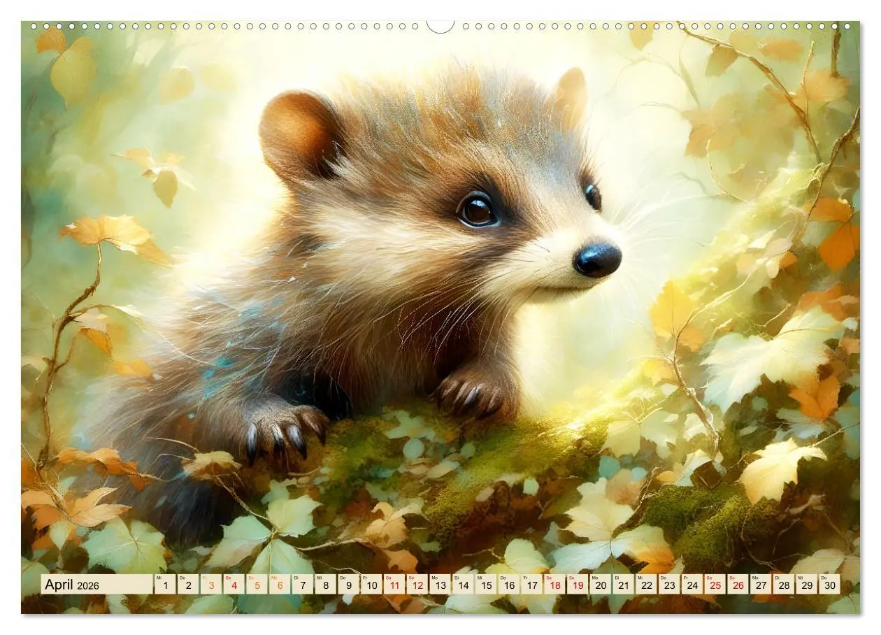 Bild: 9783457381472 | Pelzige süße Freunde (Wandkalender 2026 DIN A2 quer), CALVENDO...