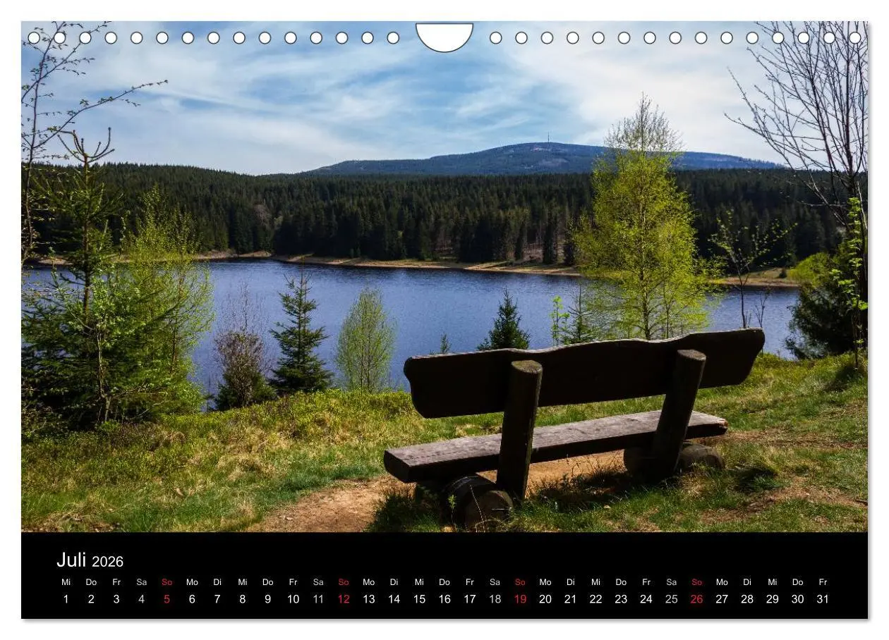 Bild: 9783516231472 | Harz-Bilder (Wandkalender 2026 DIN A4 quer), CALVENDO Monatskalender