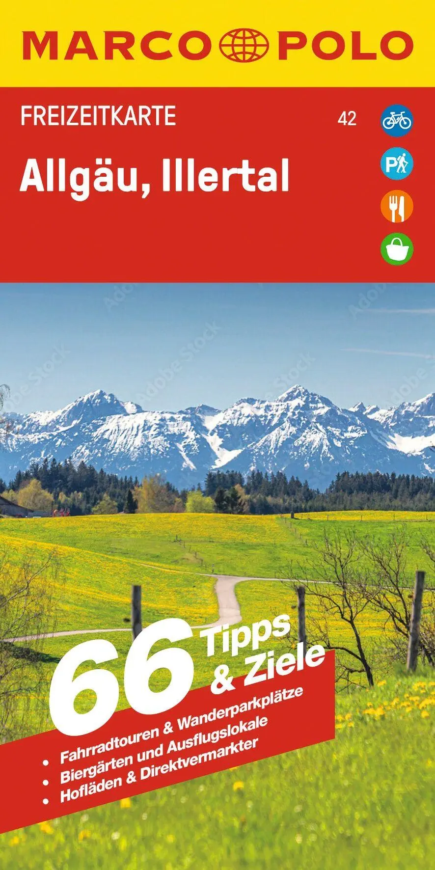 Cover: 9783575021472 | MARCO POLO Freizeitkarte 42 Allgäu, Illertal 1:100.000 | Verlag | 2024