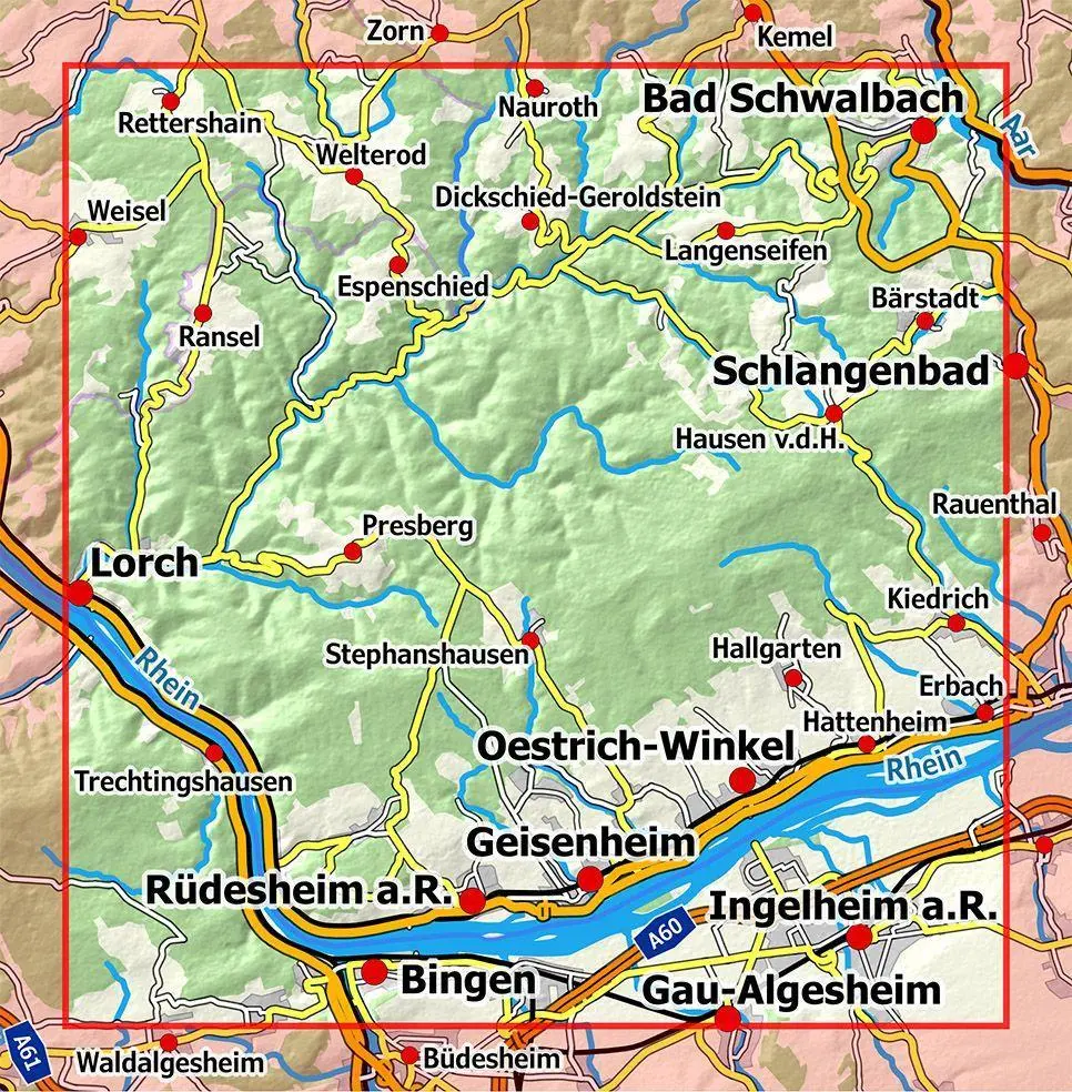 Bild: 9783960991472 | Rheingau | NaturNavi | (Land-)Karte | 1 S. | Deutsch | 2022
