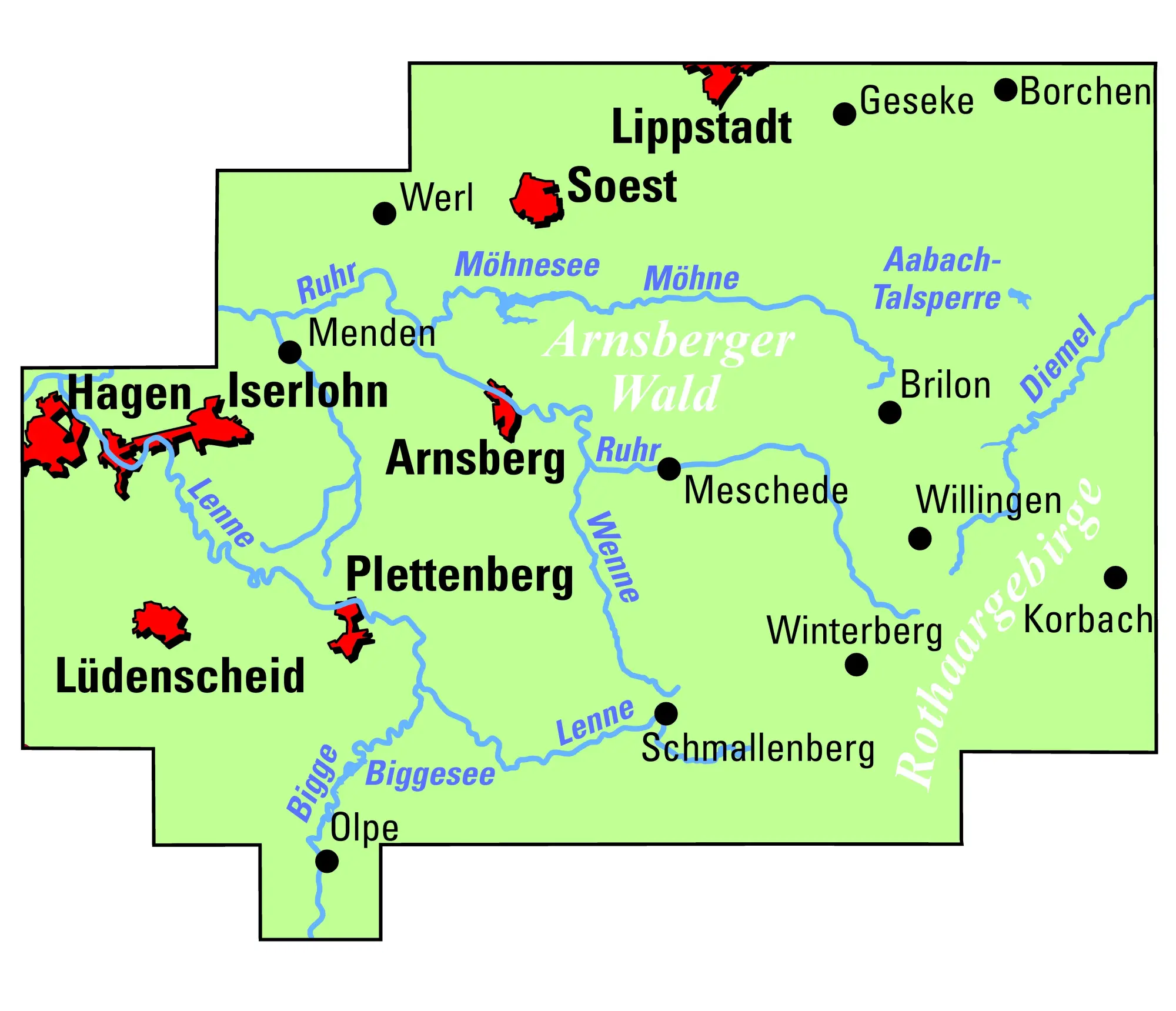Bild: 9783969901472 | ADFC-Regionalkarte Sauerland mit Tagestouren-Vorschlägen, 1:75.000,...