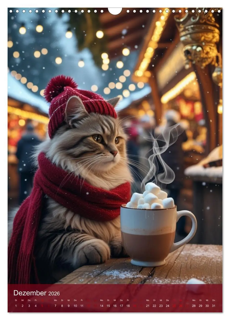 Bild: 9783457751572 | Naschkatzen - Süße Samtpfoten auf Kalorienjagd (Wandkalender 2026...