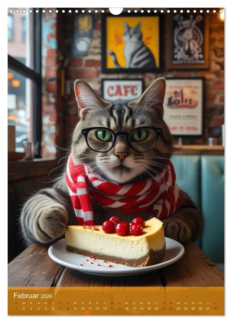 Bild: 9783457751572 | Naschkatzen - Süße Samtpfoten auf Kalorienjagd (Wandkalender 2026...