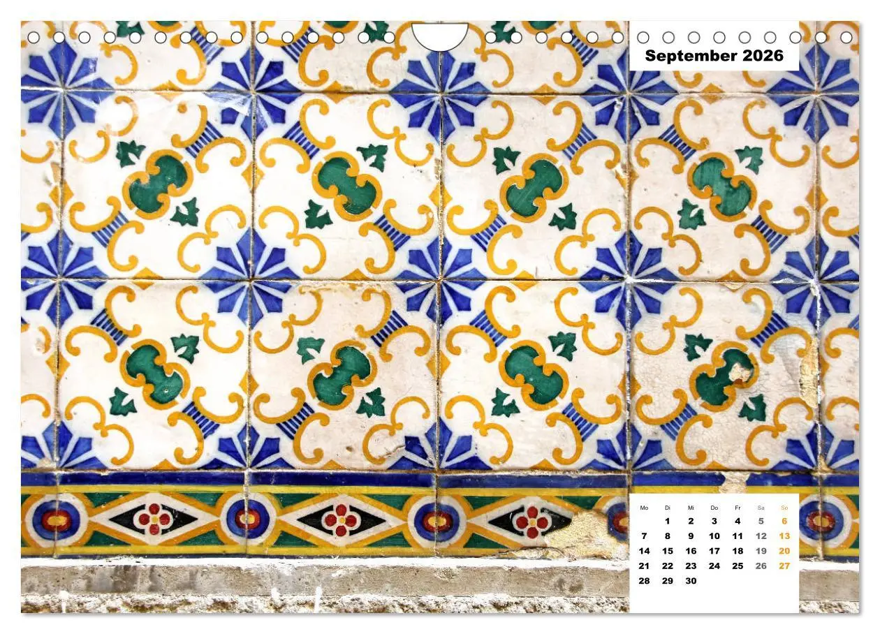 Bild: 9783457821572 | Lissabons Azulejos (Wandkalender 2026 DIN A4 quer), CALVENDO...