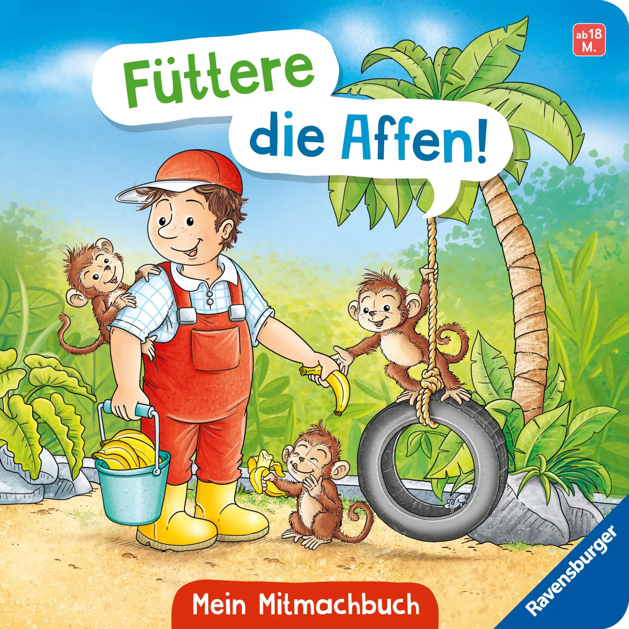 Cover: 9783473421572 | Füttere die Affen! Mein Zoo-Mitmachbuch | Bernd Penners | Buch | 24 S.