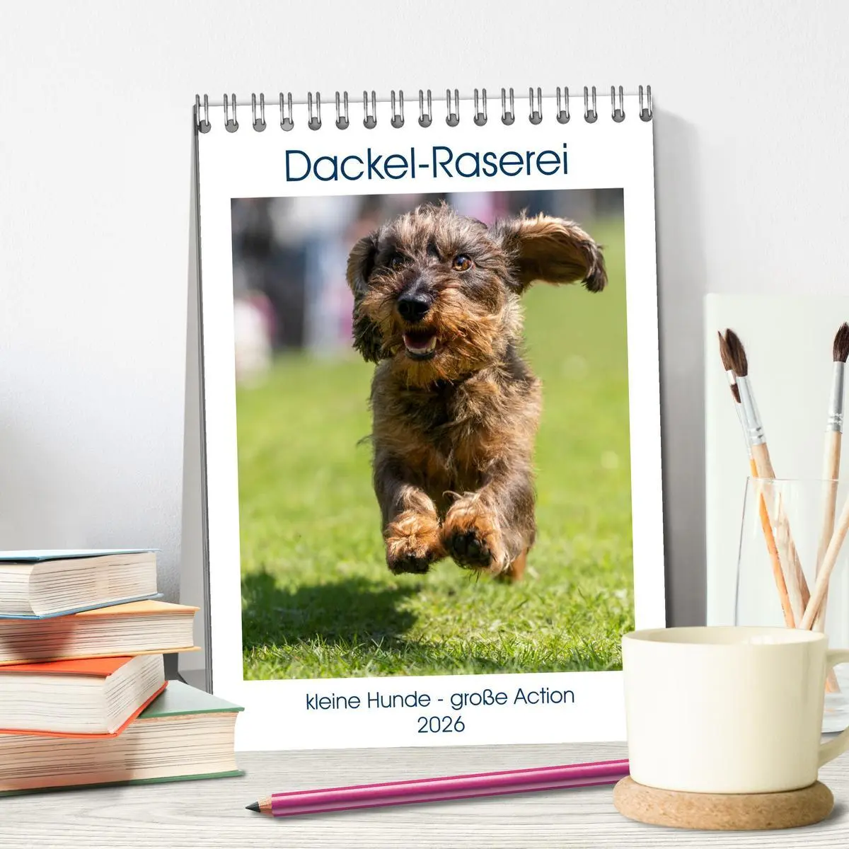 Bild: 9783516391572 | Dackel-Raserei (Tischkalender 2026 DIN A5 hoch), CALVENDO...