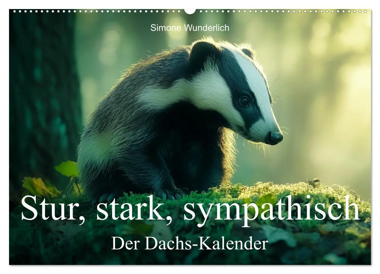 Cover: 9783457291672 | Stur, stark, sympathisch - Der Dachs - Kalender (Wandkalender 2026...