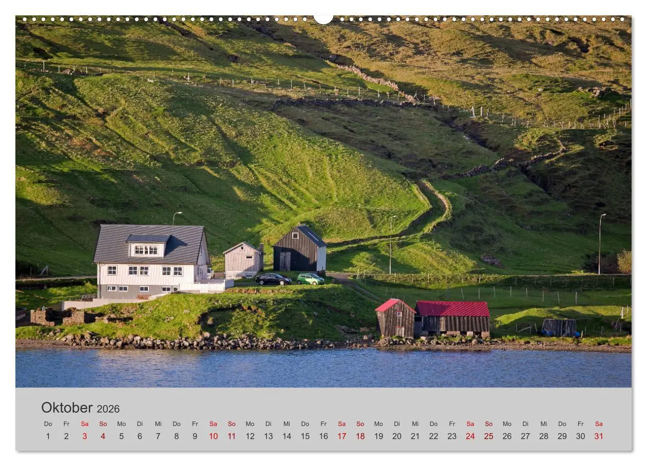 Bild: 9783457811672 | Färöer Inseln 2026 (Wandkalender 2026 DIN A2 quer), CALVENDO...