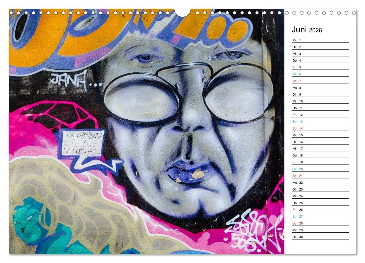 Bild: 9783457981672 | Dresden Graffiti (Wandkalender 2026 DIN A3 quer), CALVENDO...