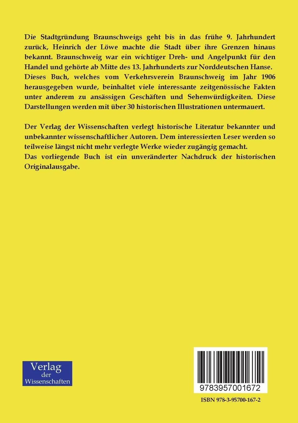 Rückseite: 9783957001672 | Historischer Führer durch die Stadt Braunschweig | Braunschweig | Buch