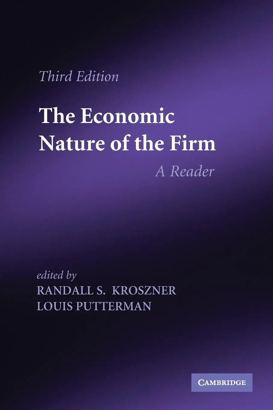 Cover: 9780521141772 | The Economic Nature of the Firm | A Reader | Kroszner (u. a.) | Buch