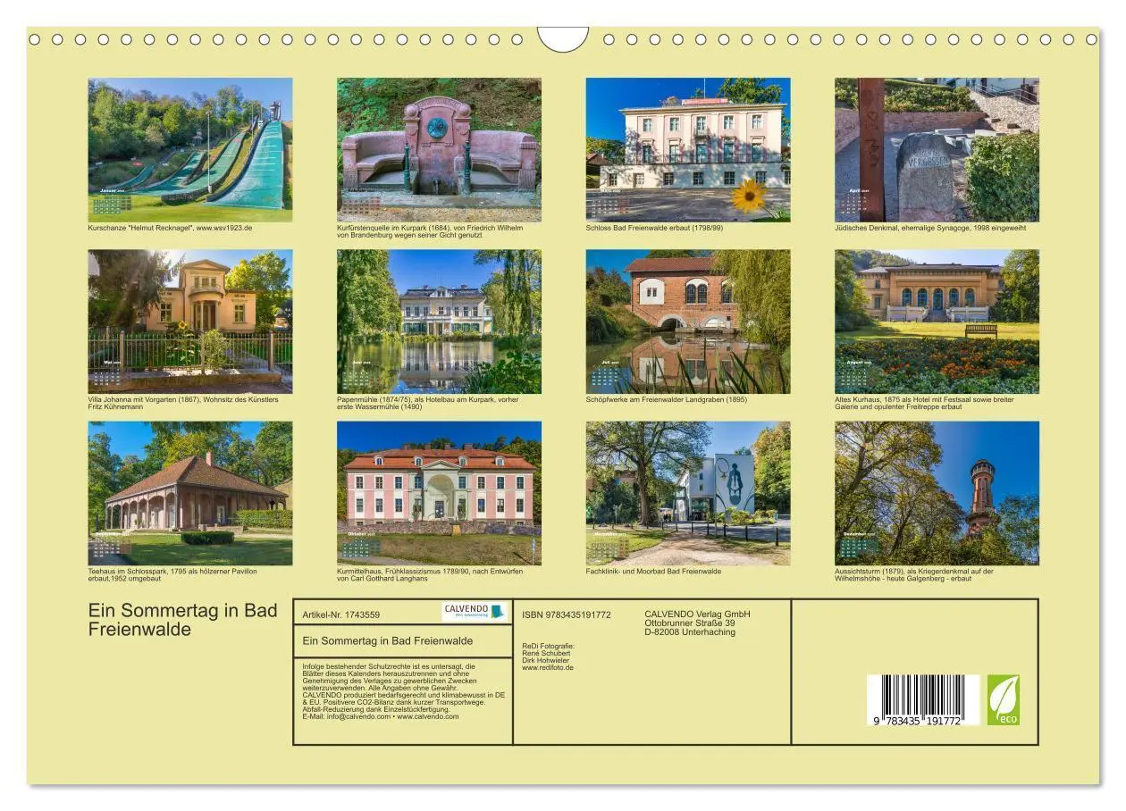 Bild: 9783435191772 | Ein Sommertag in Bad Freienwalde (Wandkalender 2025 DIN A3 quer),...
