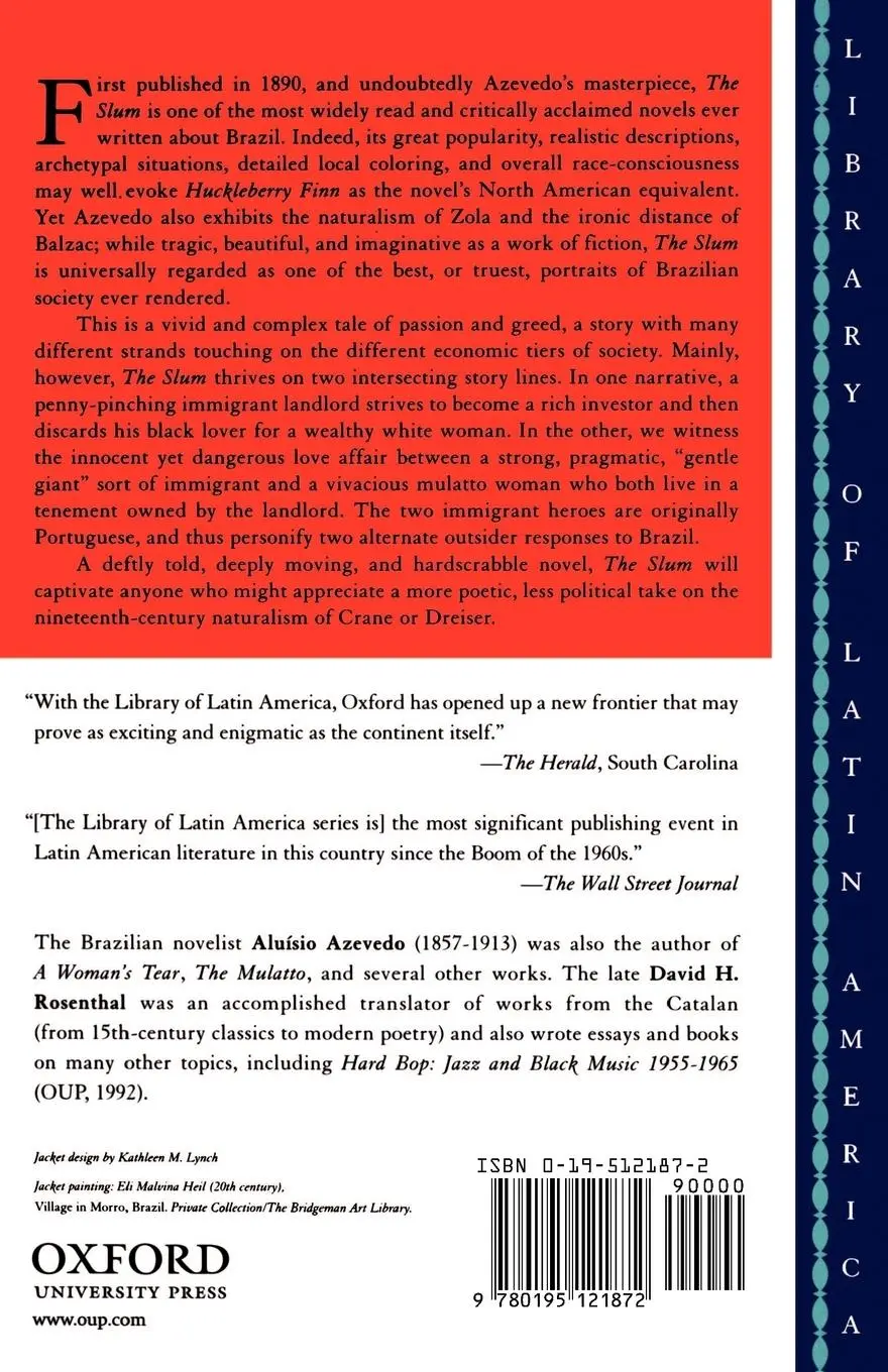 Rückseite: 9780195121872 | The Slum | Alumso Azevedo (u. a.) | Taschenbuch | Englisch | 1998