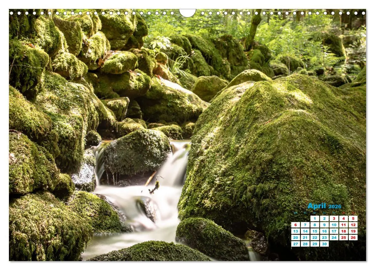 Bild: 9783457581872 | Wasserfall im Bühlertal (Wandkalender 2026 DIN A3 quer), CALVENDO...