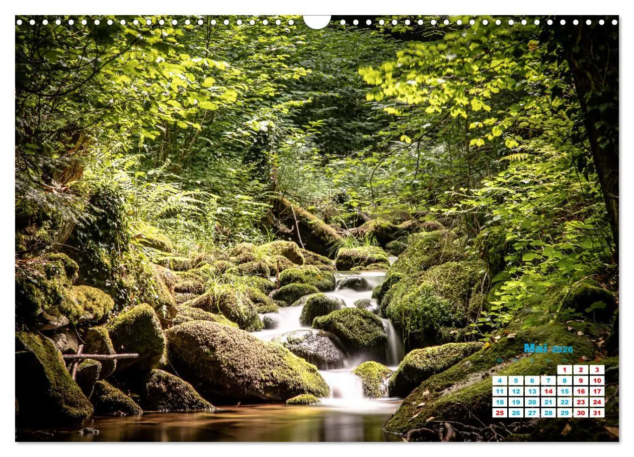 Bild: 9783457581872 | Wasserfall im Bühlertal (Wandkalender 2026 DIN A3 quer), CALVENDO...