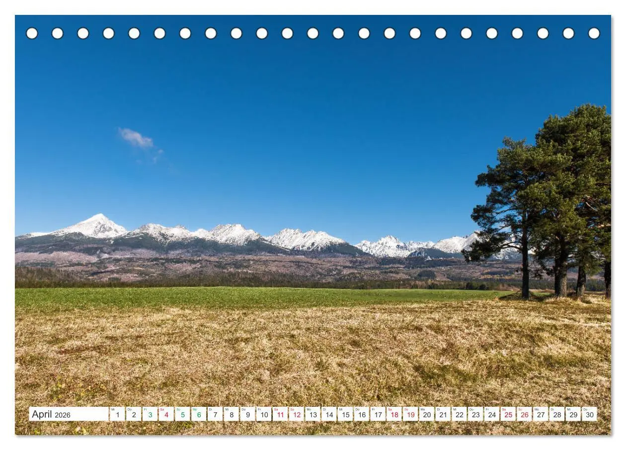 Bild: 9783457961872 | Slowakei - Die Schönheit der Tatra Gebirge (Tischkalender 2026 DIN...