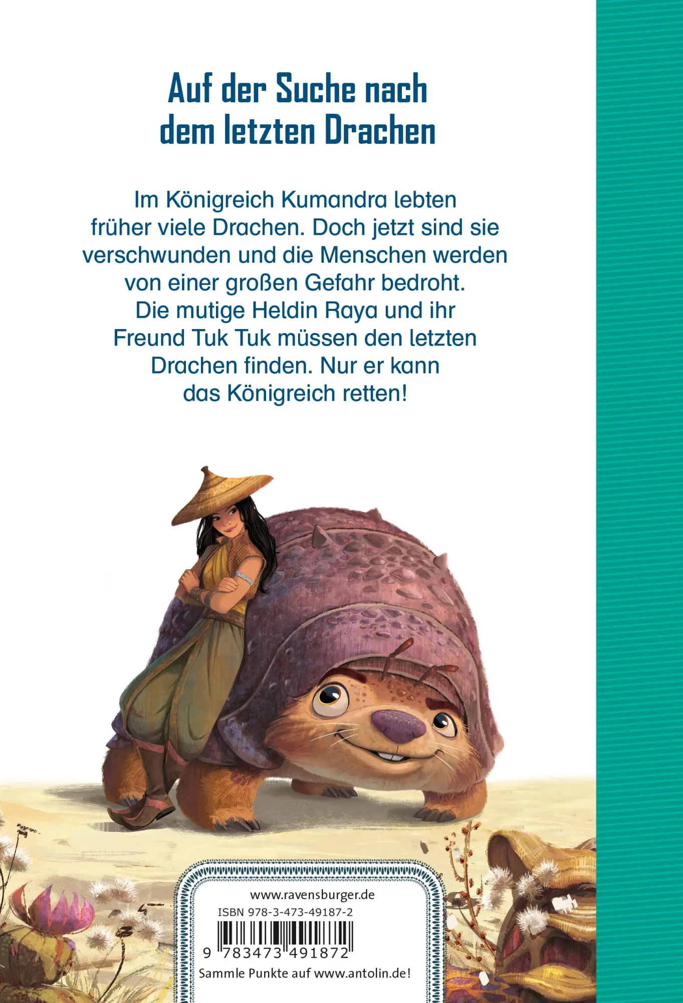 Rückseite: 9783473491872 | Disney Raya und der letzte Drache - Für Erstleser | Annette Neubauer