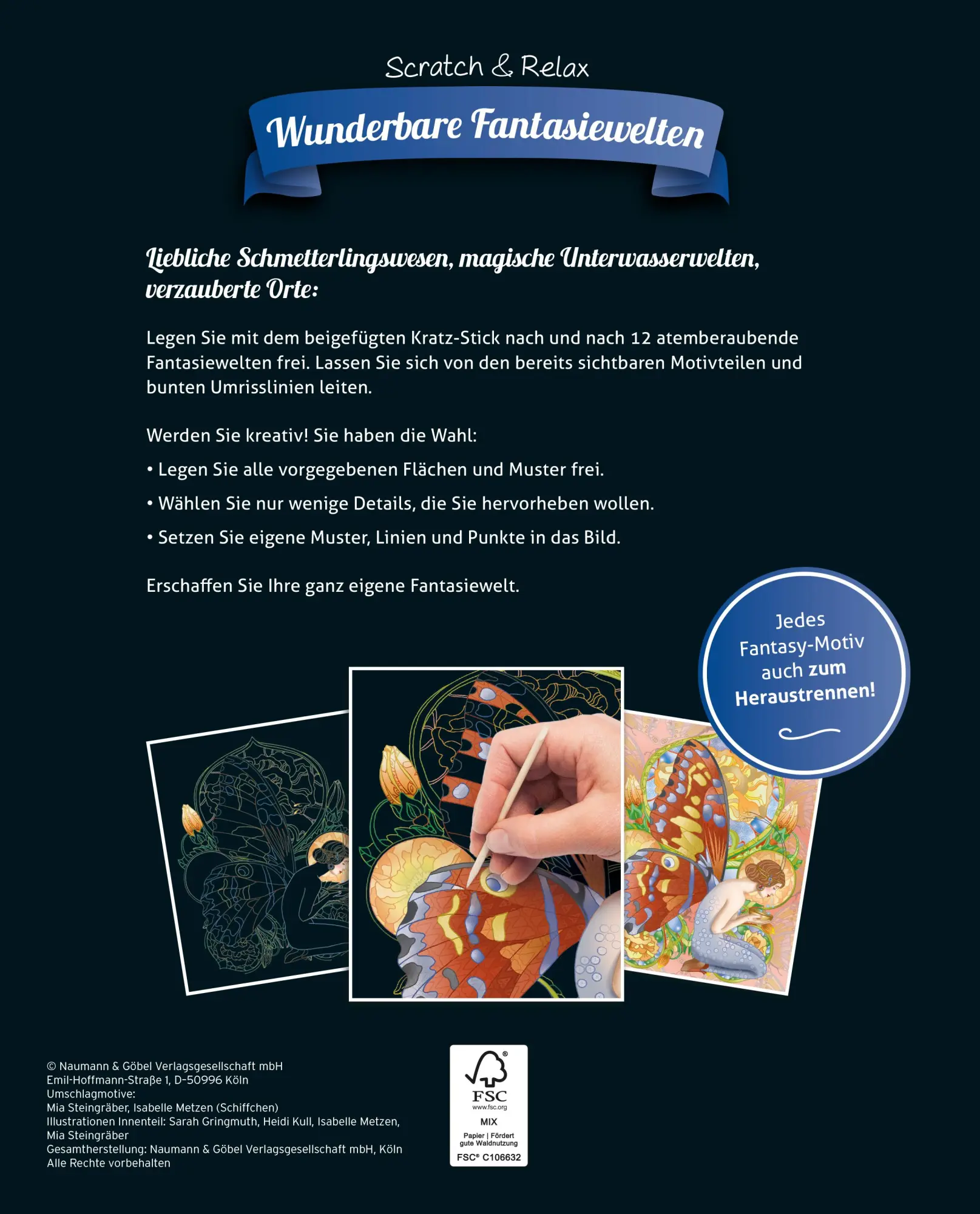 Bild: 9783625191872 | Wunderbare Fantasiewelten - Traumhafte Kratzbilder zum Entspannen