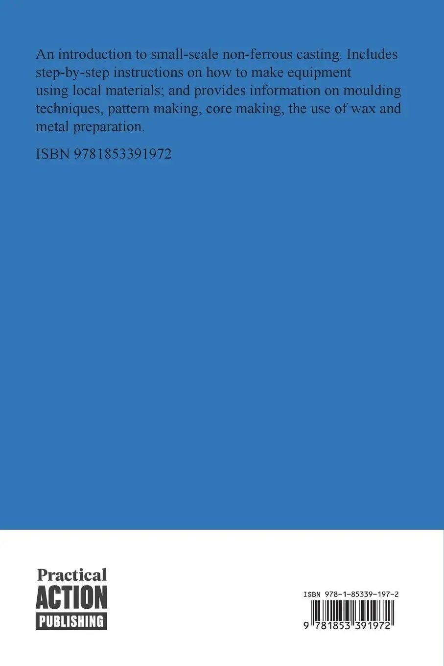 Rückseite: 9781853391972 | Metal Casting | Appropriate technology in the small foundry | Hurst