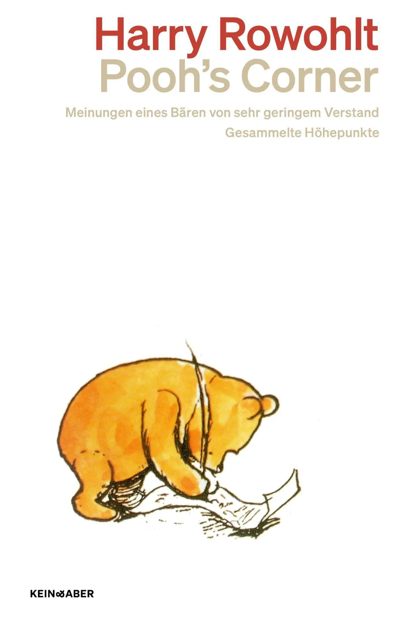 Cover: 9783036961972 | Pooh's Corner | Meinungen eines Bären von sehr geringem Verstand