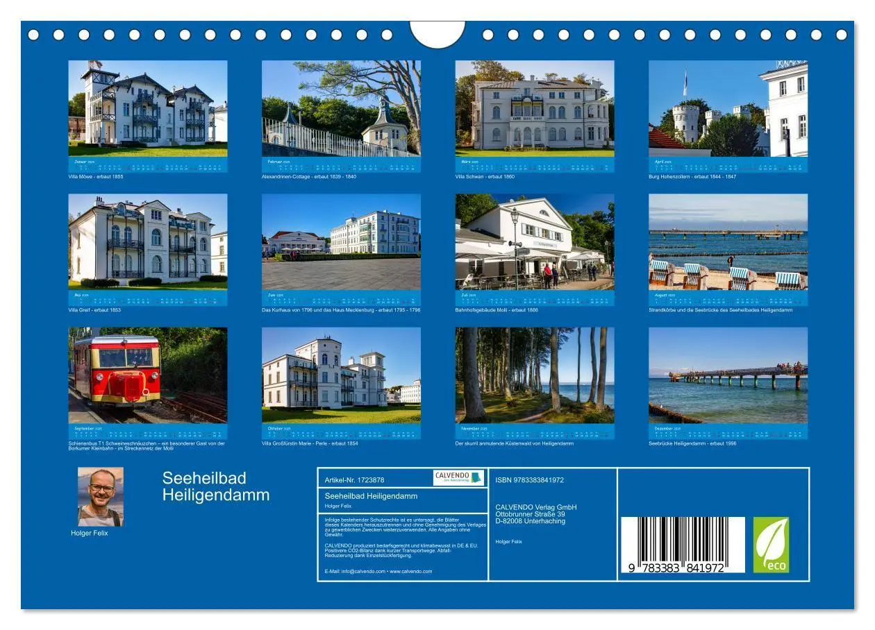 Bild: 9783383841972 | Seeheilbad Heiligendamm (Wandkalender 2025 DIN A4 quer), CALVENDO...